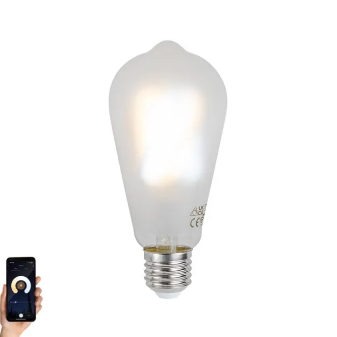 Smart E27 Dimmbare LED-Glühbirnen ST64 Matt 7W 806 lm 2700-6500K