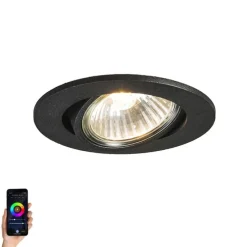 Smart Einbau Spot schwarz kippbar inkl. Wifi GU10 - Cisco