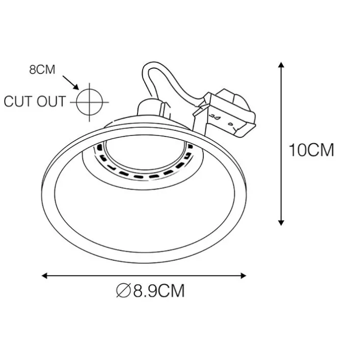 Smart Einbau Spot weiß inkl. WiFi GU10 - Abt