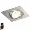 Smart Einbaustrahler Stahl inkl. WiFi GU10 neigbar - Lock 1