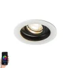 Smart Einbaustrahler weiß mit Stahl inkl. Wifi GU10 - Rondoo