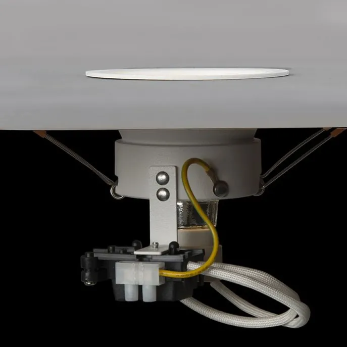 Smart Einbaustrahler weiß inkl. WiFi GU10 verstellbar - Alu