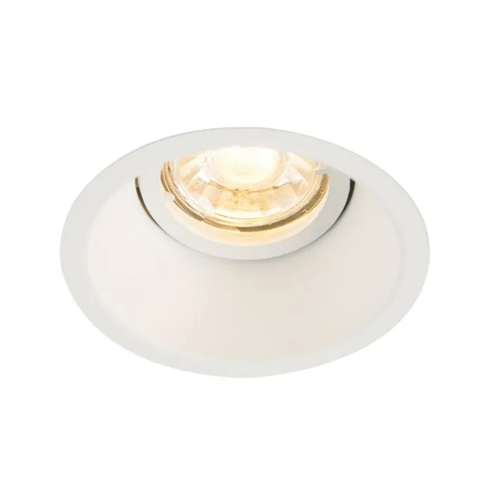 Smart Einbaustrahler weiß inkl. WiFi GU10 verstellbar - Alu