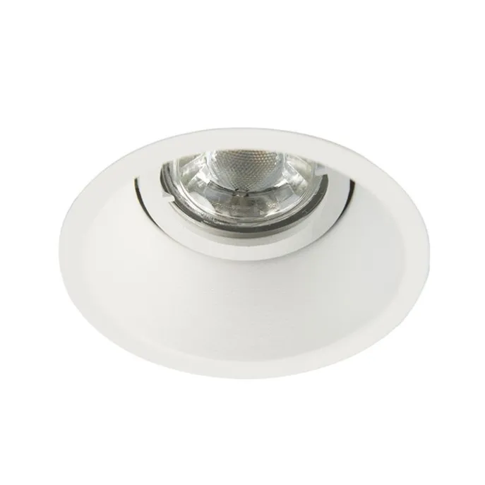 Smart Einbaustrahler weiß inkl. WiFi GU10 verstellbar - Alu