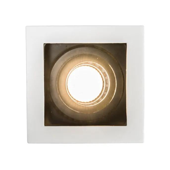 Smart Einbaustrahler weiß inkl. WiFi GU10 verstellbar - Carree