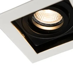 Smart Einbaustrahler weiß inkl. WiFi GU10 verstellbar - Carree