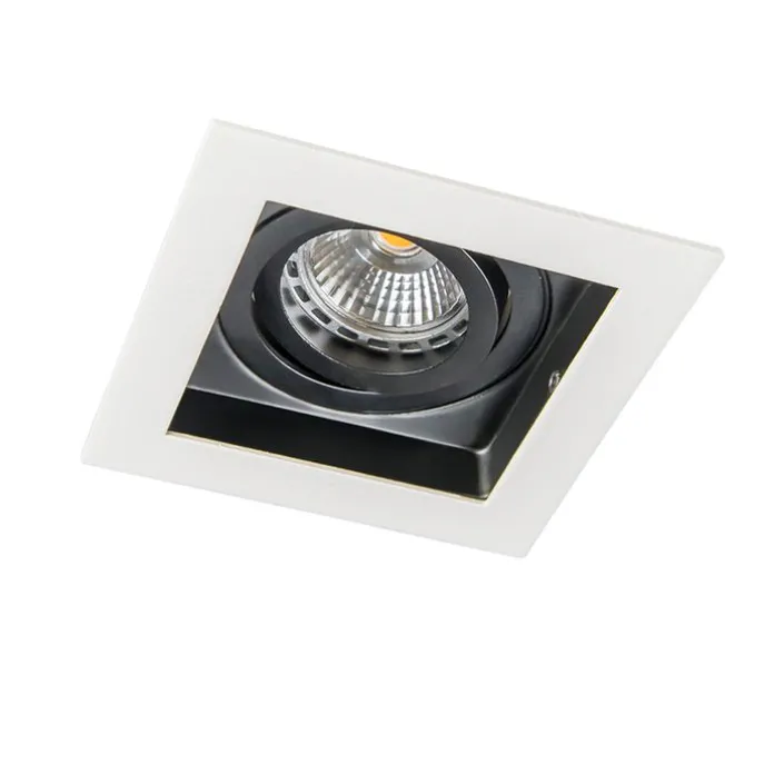 Smart Einbaustrahler weiß inkl. WiFi GU10 verstellbar - Carree