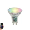Smart GU10 50 LED-Glühbirne Klar RGBW 4,5W 350 lm 2700-6000K
