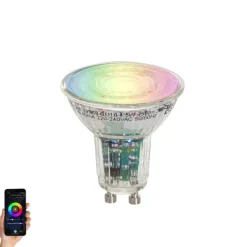 Smart GU10 50 LED-Glühbirne Klar RGBW 4,5W 350 lm 2700-6000K
