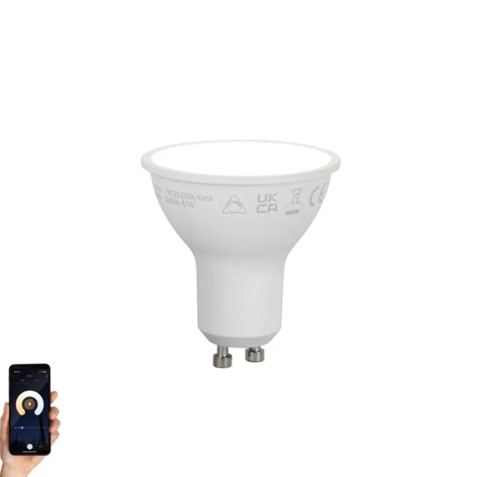 Smart GU10 50mm dimmbare LED-Glühbirne Opal 7W 630lm 4000K