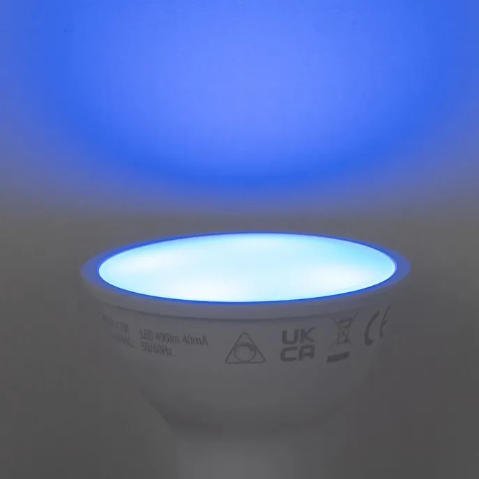 Smart GU10 50mm dimmbare LED-Glühbirne Opal RGBW 4,7W 400lm 2700-6500K