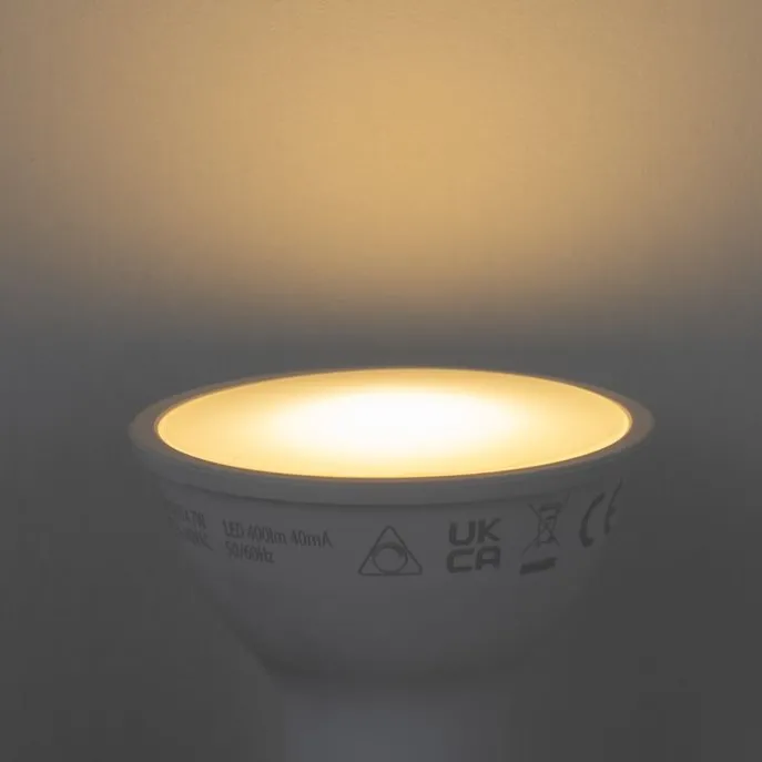 Smart GU10 50mm dimmbare LED-Glühbirne Opal RGBW 4,7W 400lm 2700-6500K