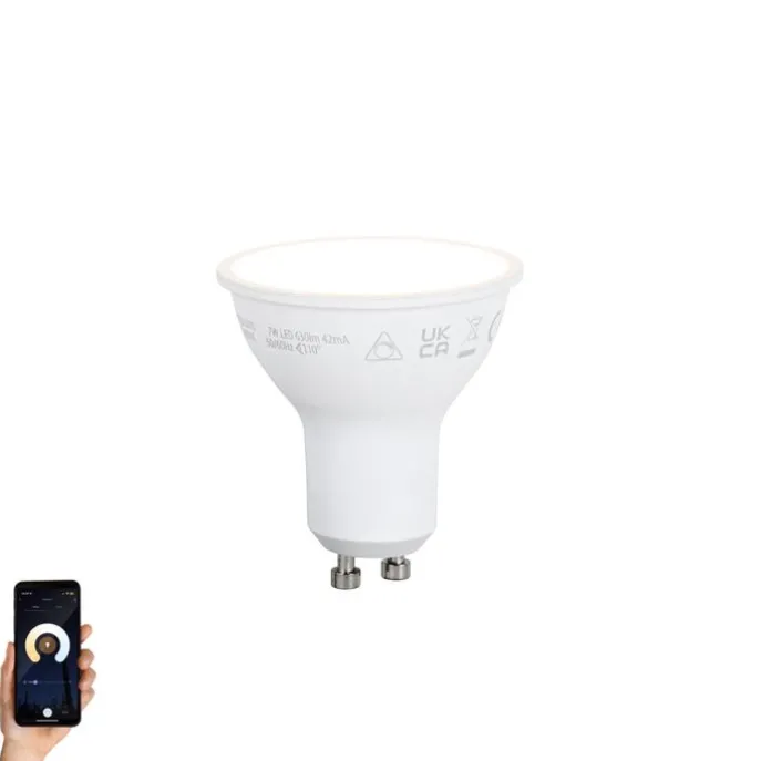 Smart GU10 50mm dimmbare LED-Glühbirne Opal 7W 630lm 2700K