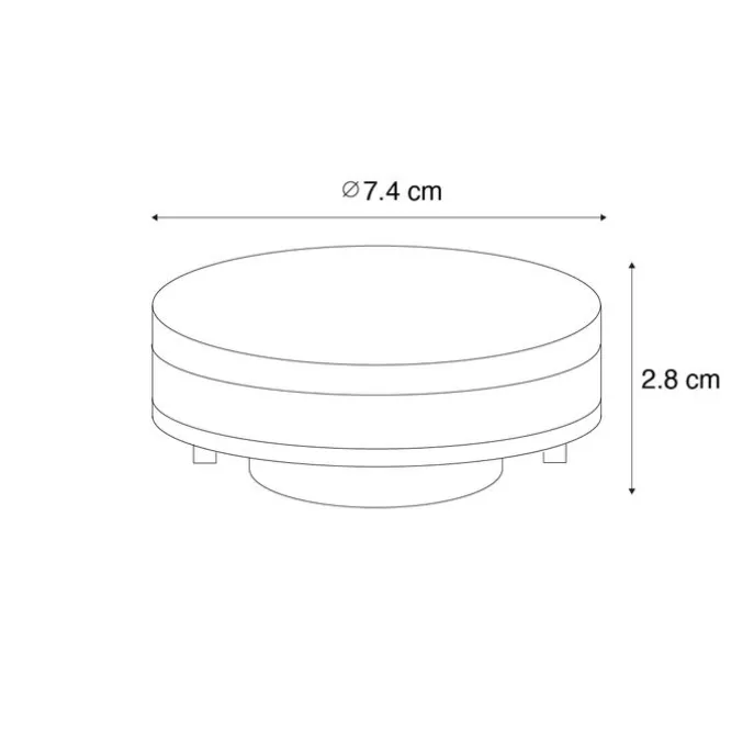Smart GX53 Dimmbare LED-Glühbirne 9W 806LM 2700K-6500K