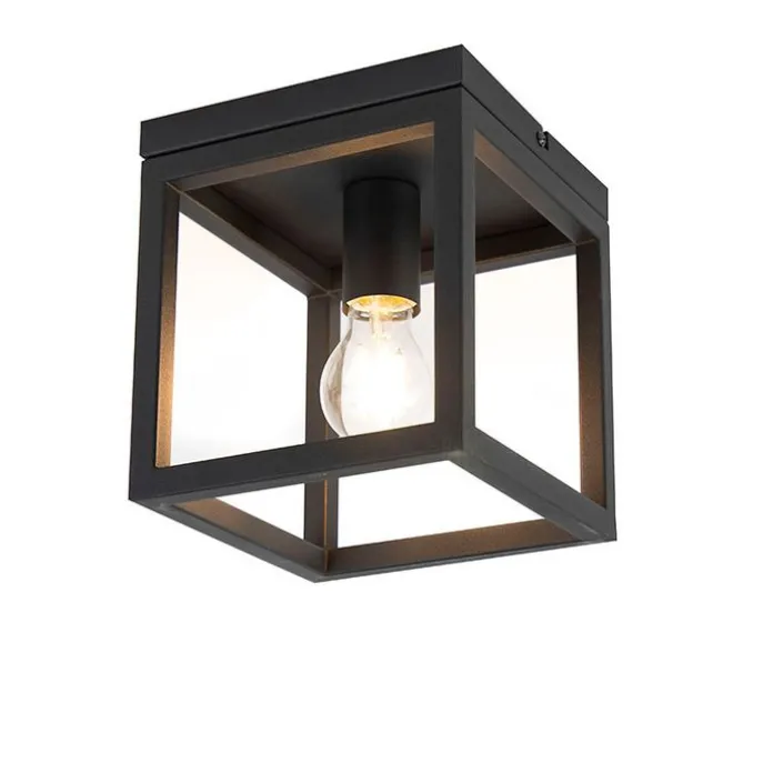 Smart Industrie Deckenleuchte schwarz inkl. WiFi A60 - Käfig 1