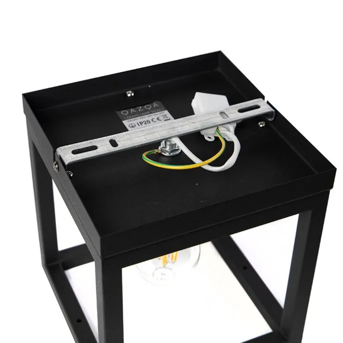 Smart Industrie Deckenleuchte schwarz inkl. WiFi A60 - Käfig 1