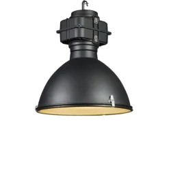 Smart Industrie Hängelampe schwarz 53 cm inkl. A60 Wifi - Sicko