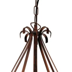 Smart Kronleuchter Rostbraun 8 Lichter inkl. Wifi B35 - Giuseppe