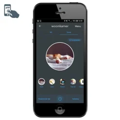 Smart Kronleuchter weiß 5 Lichter inkl. Wifi B35 - Giuseppe