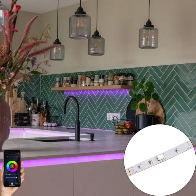 Smart LED-Streifen RGBW 5 Meter 18W 1600 lm 2700-6500K