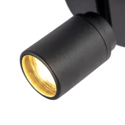 Smart Modern Spot schwarz inkl. GU10 3-flammig IP44- Ducha