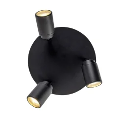 Smart Modern Spot schwarz inkl. GU10 3-flammig IP44- Ducha