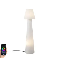 Smart Outdoor Stehleuchte weiß inkl. LED A60 IP44 - Katrijn