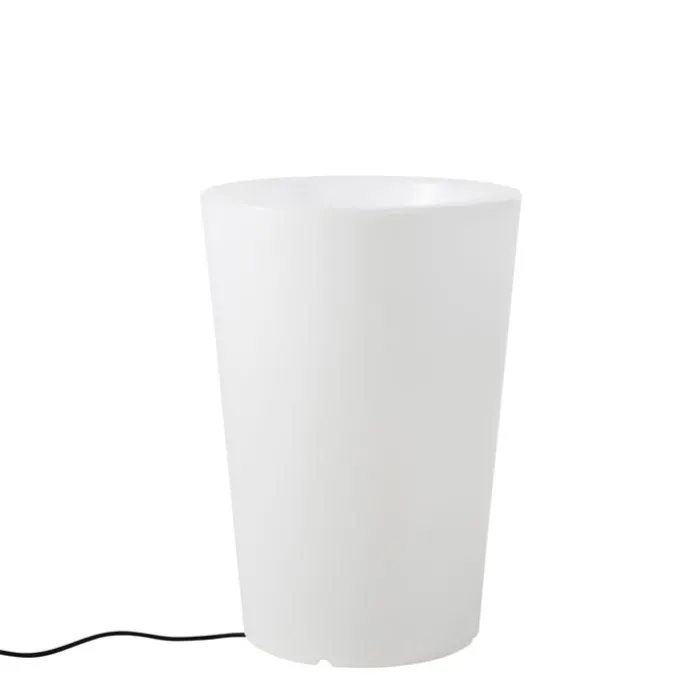 Smart Outdoor Stehleuchte Pflanztopf Weiß IP65 inkl. LED Wifi A60 - Verano