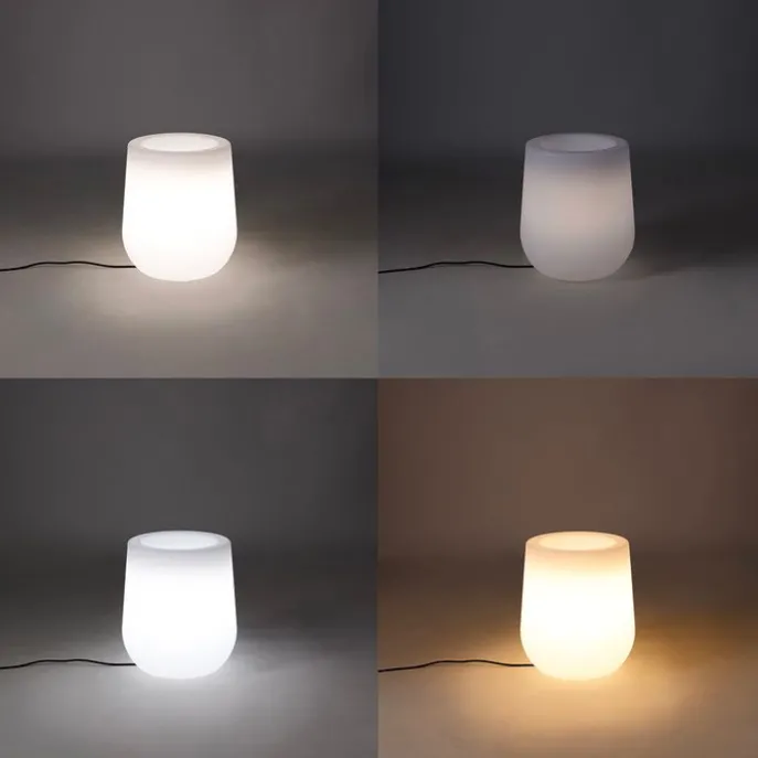 Smart Outdoor Stehleuchte Blumentopf weiß IP44 inkl. Wifi A60 - Flowerpot