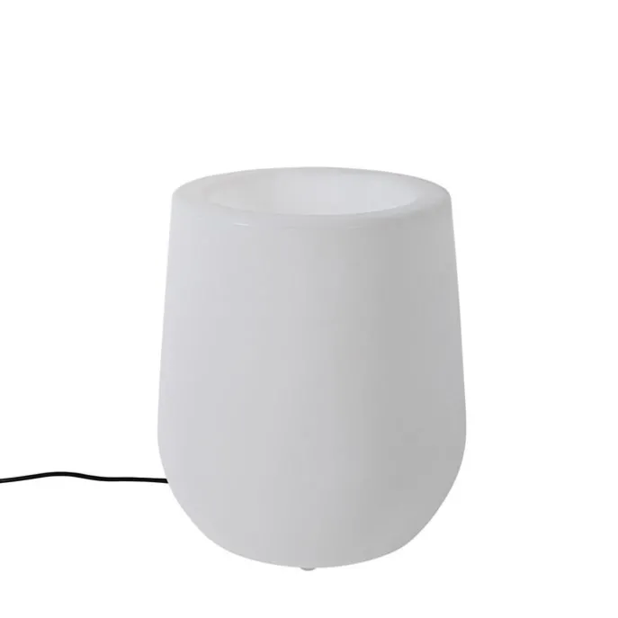Smart Outdoor Stehleuchte Blumentopf weiß IP44 inkl. Wifi A60 - Flowerpot