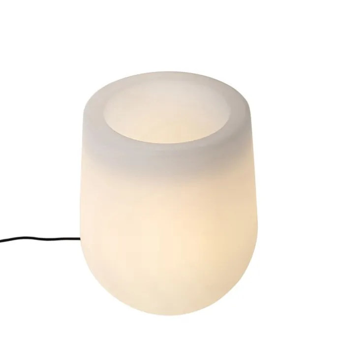 Smart Outdoor Stehleuchte Blumentopf weiß IP44 inkl. Wifi A60 - Flowerpot