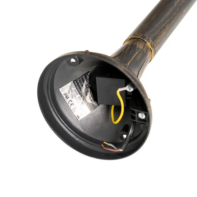 Smart Outdoor-Laterne Antikgold 125 cm IP44 inkl. WiFi A60 - Daphne