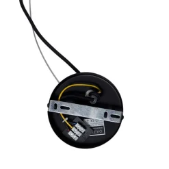 Smart Pendelleuchte schwarz mit Bernsteinglas inkl. 8 WiFi G9 - Uvas