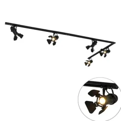 Smart Rail System Schwarz 5 Lichter inkl. Wifi GU10 - Movie