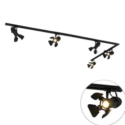 Smart Rail System Schwarz 5 Lichter inkl. Wifi GU10 - Movie