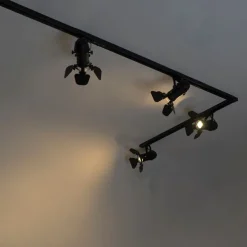 Smart Rail System Schwarz 5 Lichter inkl. Wifi GU10 - Movie