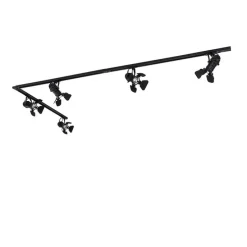 Smart Rail System Schwarz 5 Lichter inkl. Wifi GU10 - Movie