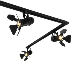 Smart Rail System Schwarz 5 Lichter inkl. Wifi GU10 - Movie