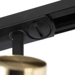 Smart Schienensystem schwarz mit Gold 1-phasig 3-Licht inkl. Wifi GU10 - Iconic Jeana