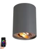 Smart Spot grau mit Kupfer inkl. GU10 WiFi Lichtquelle - Rondoo Up