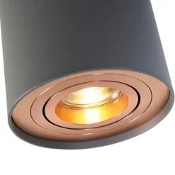 Smart Spot grau mit Kupfer inkl. GU10 WiFi Lichtquelle - Rondoo Up