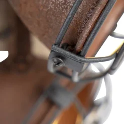 Smart Spot Rostbraun mit Holz inkl. 4 WiFi GU10 - Gina