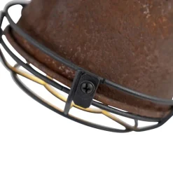 Smart Spot Rostbraun mit Holz neigbar inkl. Wifi GU10 - Gina