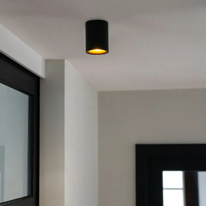 Smart Spot schwarz mit Gold inkl. GU10 WiFi Lichtquelle - Ronda