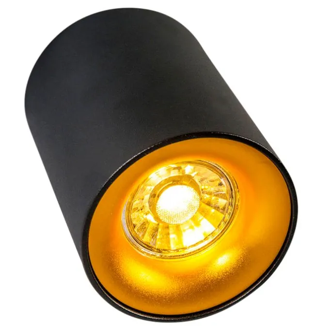 Smart Spot schwarz mit Gold inkl. GU10 WiFi Lichtquelle - Ronda