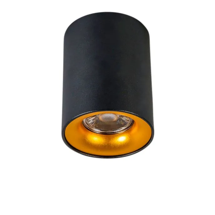 Smart Spot schwarz mit Gold inkl. GU10 WiFi Lichtquelle - Ronda