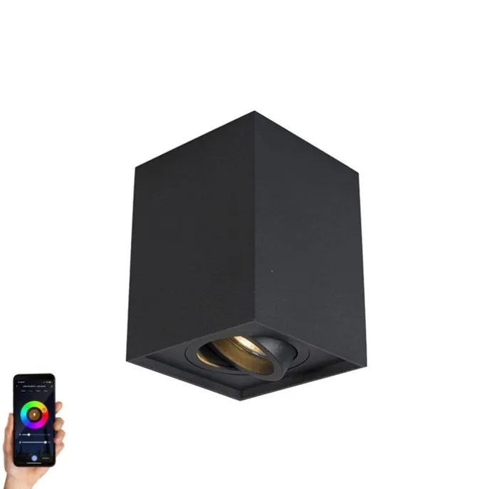Smart Spot schwarz verstellbar inkl. WiFi GU10 - Quadro Up