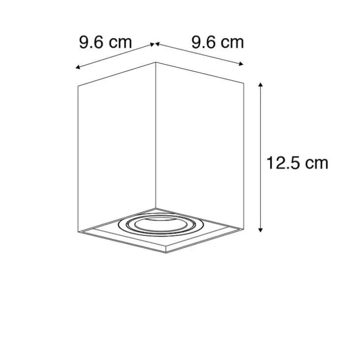 Smart Spot schwarz verstellbar inkl. WiFi GU10 - Quadro Up