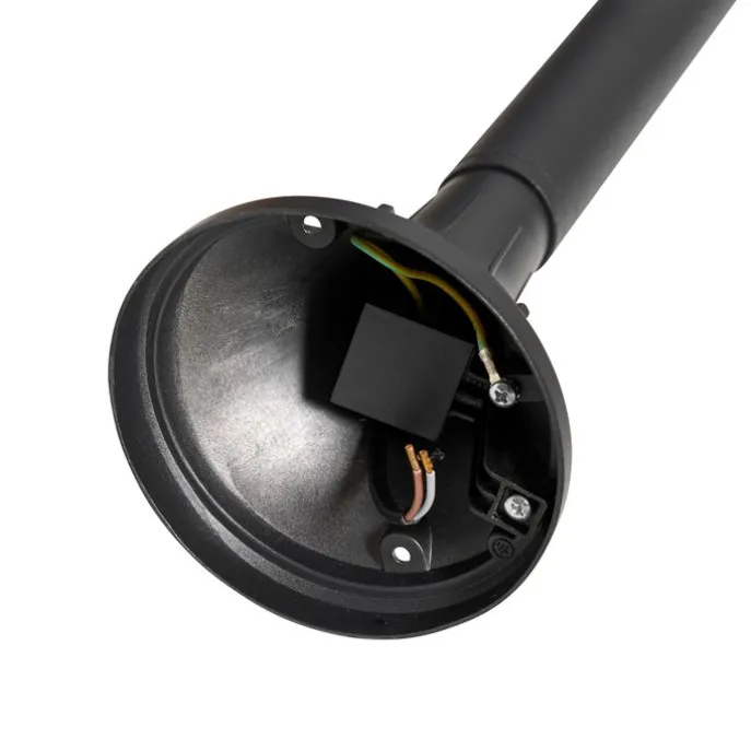 Smart-Außenlaterne schwarz 125 cm IP44 inkl. Wifi A60 - Daphne