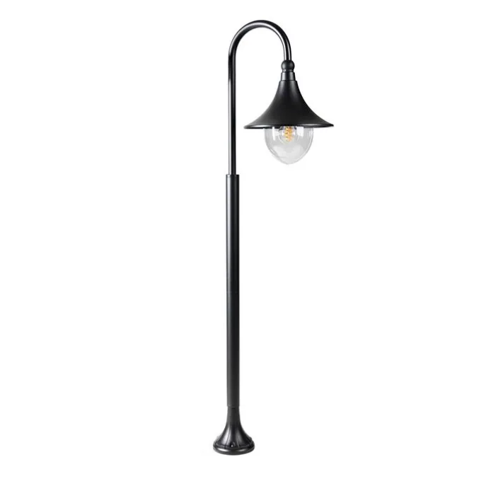Smart-Außenlaterne schwarz 125 cm IP44 inkl. Wifi A60 - Daphne